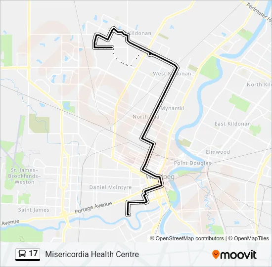 17 Bus Line Map