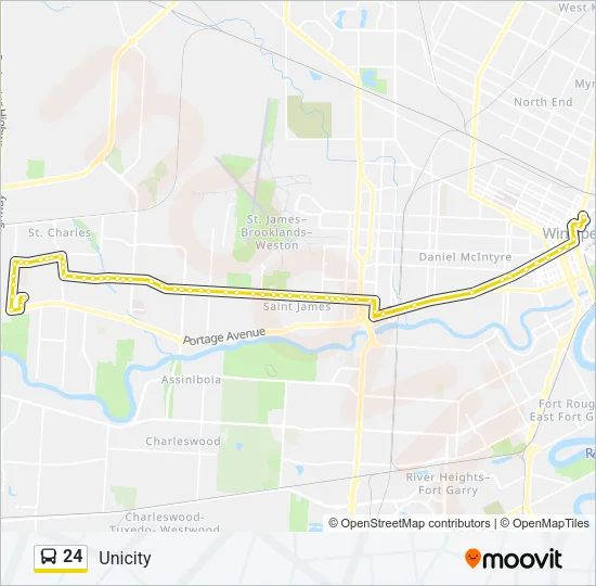 24 Bus Line Map