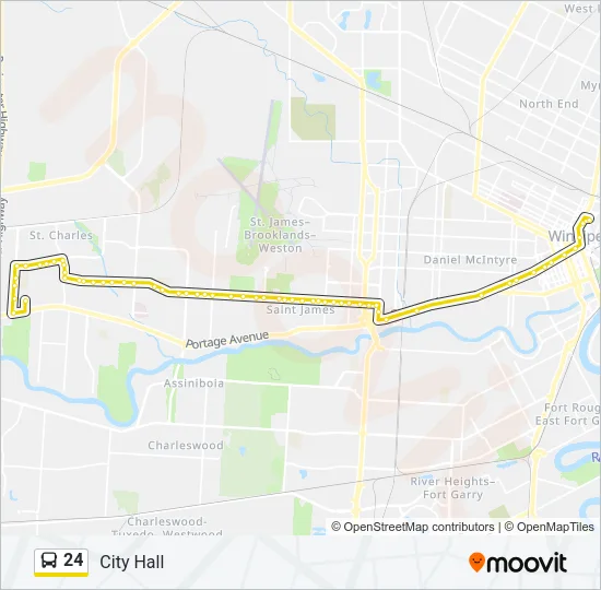 24 Bus Line Map