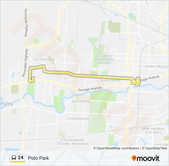 24 Bus Line Map