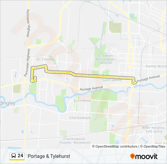 24 Bus Line Map