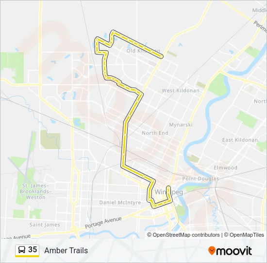 35 Bus Line Map