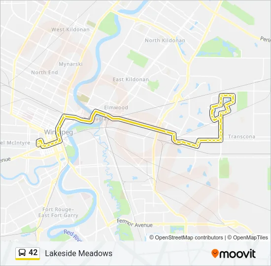 42 Bus Line Map