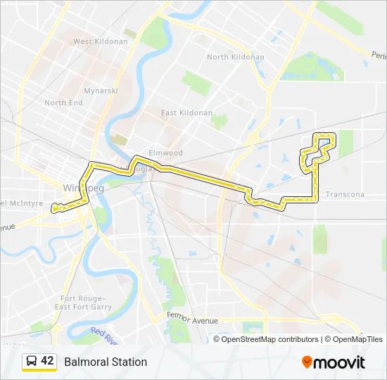 42 Bus Line Map
