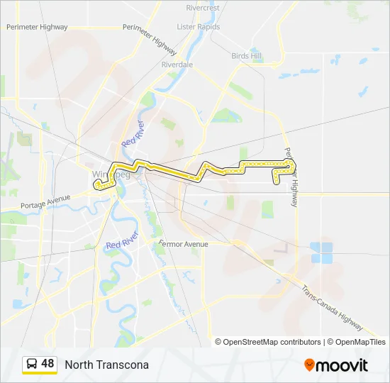 48 Bus Line Map