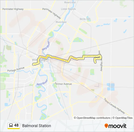 48 Bus Line Map