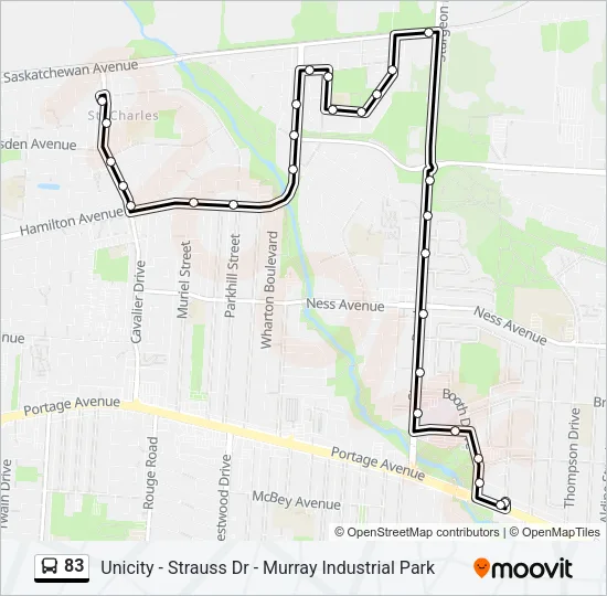 83 Bus Line Map