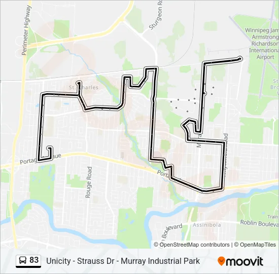 83 Bus Line Map