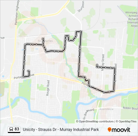 83 Bus Line Map