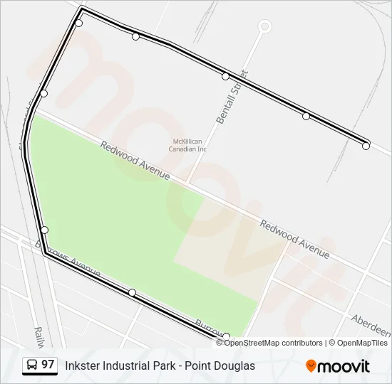 97 Bus Line Map