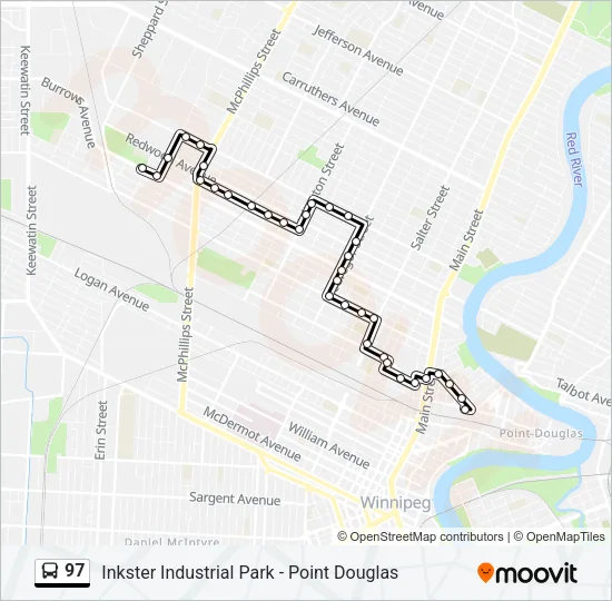 97 Bus Line Map