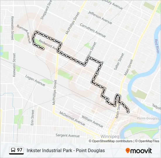 97 Bus Line Map