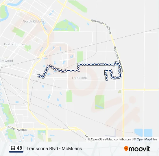 48 Bus Line Map