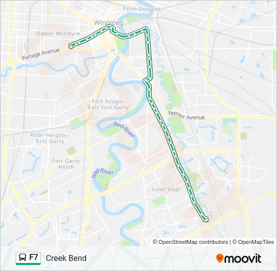 F7 Bus Line Map