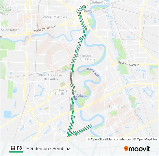 F8 Bus Line Map