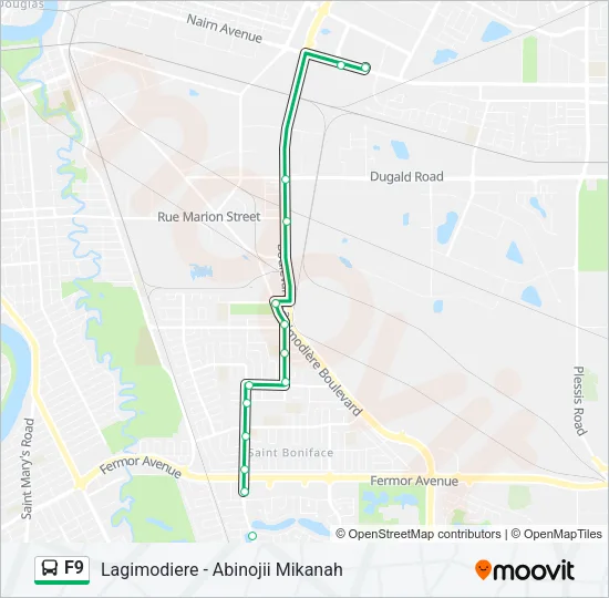 F9 Bus Line Map