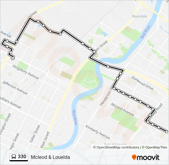 330 Bus Line Map