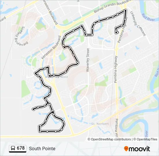 678 Bus Line Map