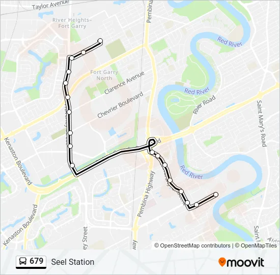 679 Bus Line Map
