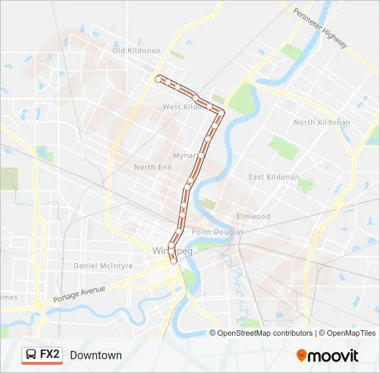 FX2 Bus Line Map