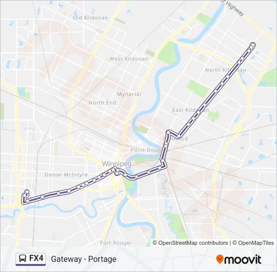 FX4 Bus Line Map