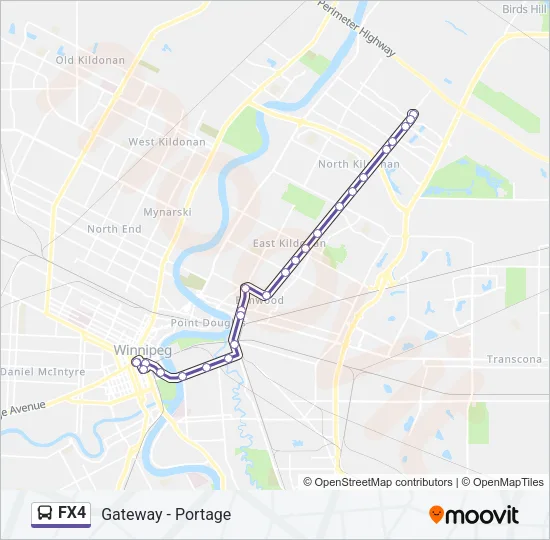 FX4 Bus Line Map