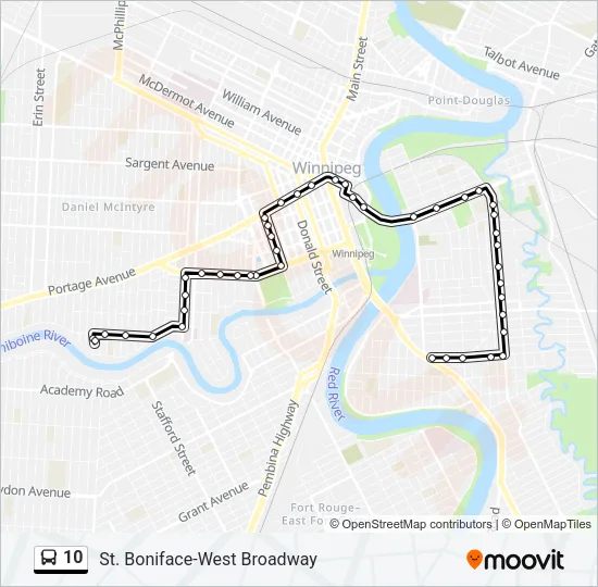 10 Bus Line Map