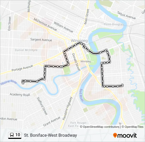 10 Bus Line Map