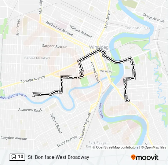 10 Bus Line Map