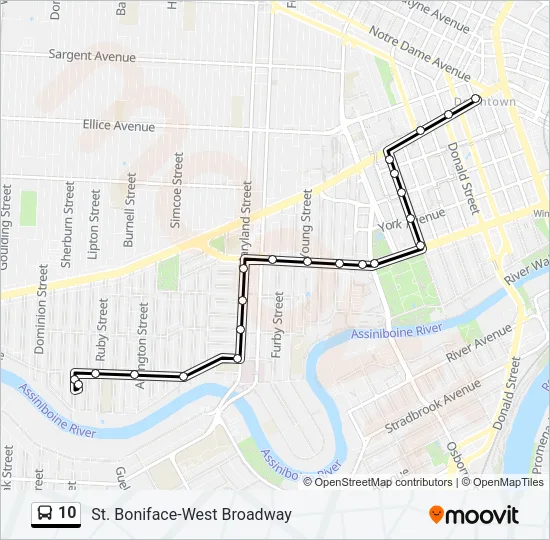 10 Bus Line Map