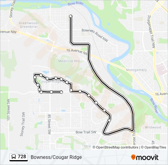 728 Bus Line Map