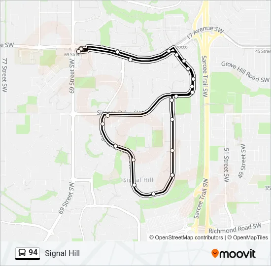94 Bus Line Map