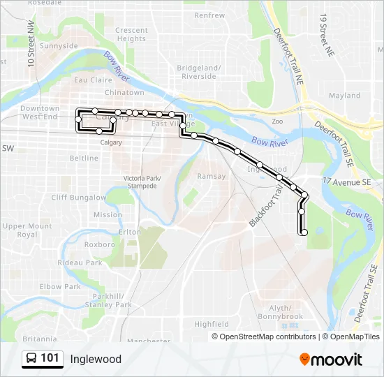 101 Bus Line Map