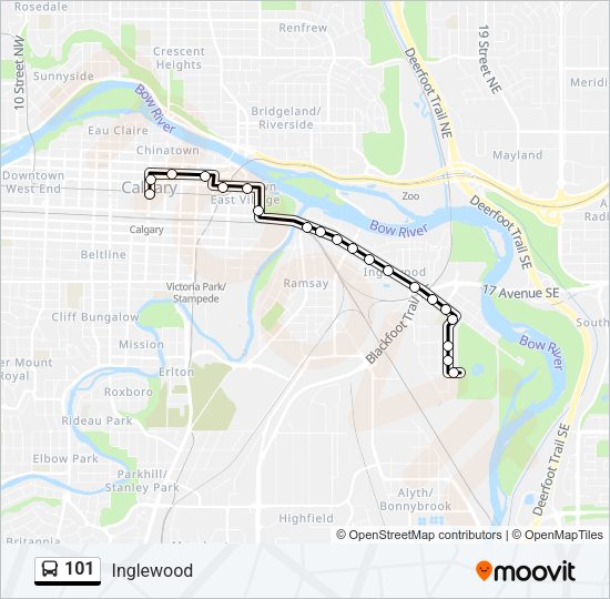 101 Bus Line Map