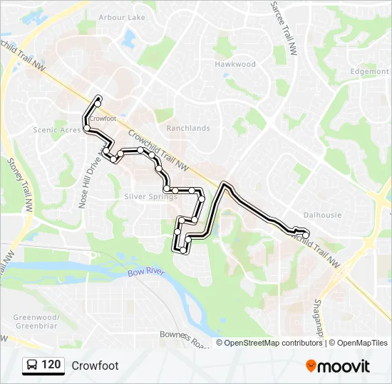 120 Bus Line Map