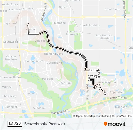 720 Bus Line Map