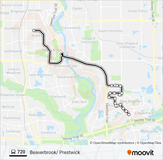 720 Bus Line Map