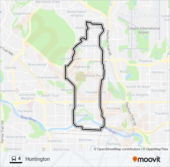 4 Bus Line Map