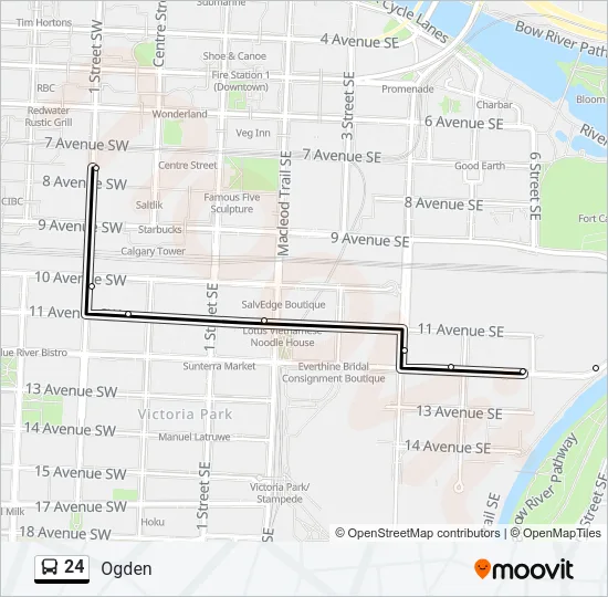 24 Bus Line Map
