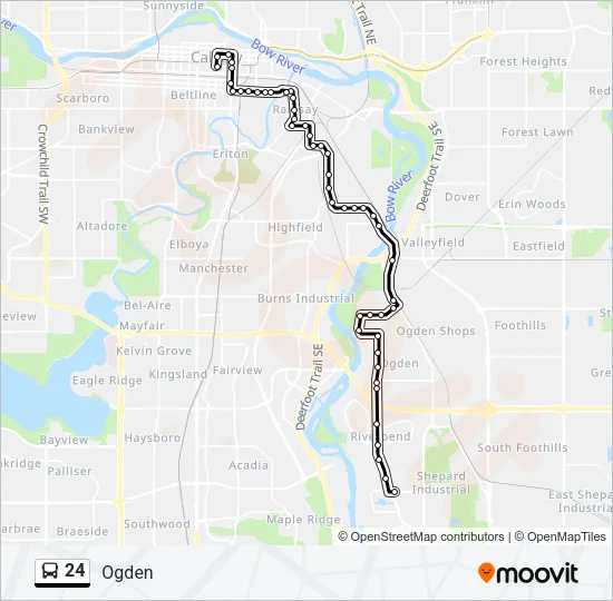 24 Bus Line Map