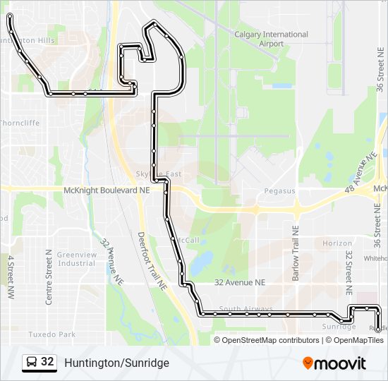 32 Bus Line Map