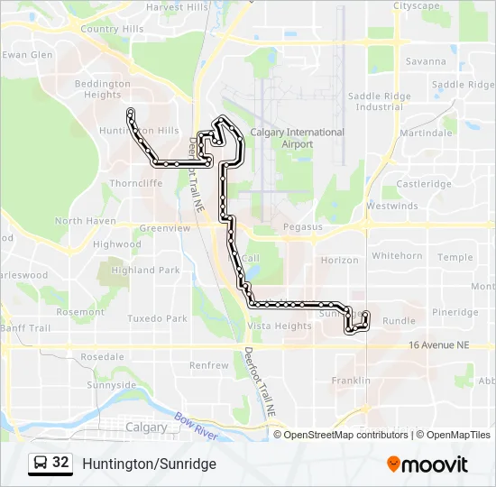32 Bus Line Map