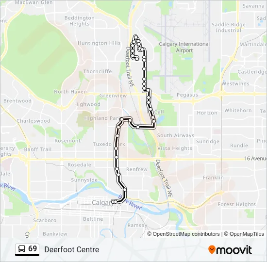 69 Bus Line Map