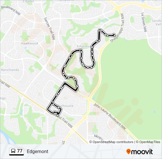 77 Bus Line Map