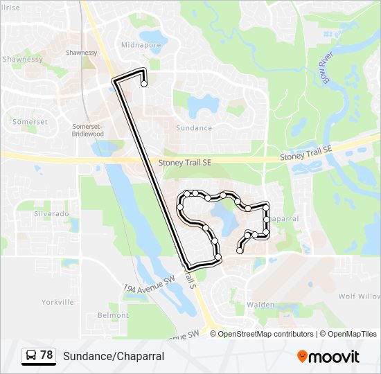 78 Bus Line Map