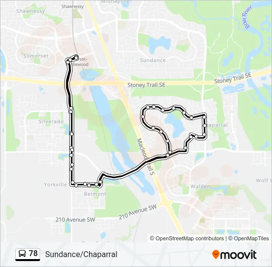 78 Bus Line Map