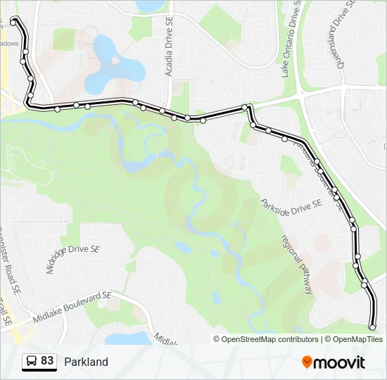 83 Bus Line Map