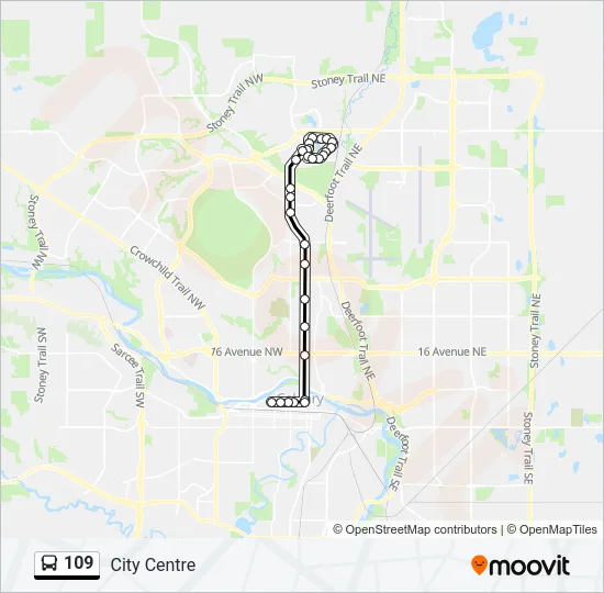 109 Bus Line Map