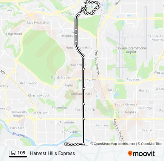 109 Bus Line Map