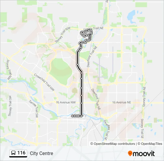 116 Bus Line Map